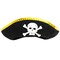 Tri Corner Pirate Hat - Three Cornered Buccaneer Costume Accessory Hat - 1 Piece